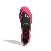 adidas Predator Elite FT IJzeren-Nop Voetbalschoenen (SG) Felroze Zilvergrijs Zwart Goud
