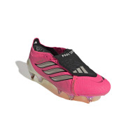 adidas Predator Elite FT IJzeren-Nop Voetbalschoenen (SG) Felroze Zilvergrijs Zwart Goud