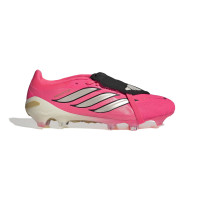 adidas Predator Pro FT Gazon Naturel Chaussures de Foot (FG) Rose Vif Gris Argenté Noir Doré