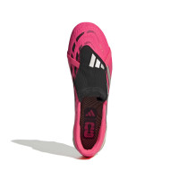adidas Predator Pro FT Gazon Naturel Chaussures de Foot (FG) Rose Vif Gris Argenté Noir Doré