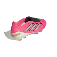 adidas Predator Pro FT Gazon Naturel Chaussures de Foot (FG) Rose Vif Gris Argenté Noir Doré