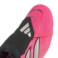 adidas Predator Pro FT Gazon Naturel Chaussures de Foot (FG) Rose Vif Gris Argenté Noir Doré