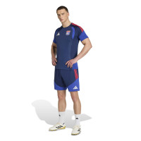 adidas Olympique Lyon Trainingsshirt 2026-2027 Donkerblauw Blauw Rood