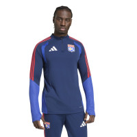 adidas Olympique Lyon Trainingspak 1/4-Zip 2026-2027 Donkerblauw Blauw Rood