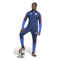 adidas Olympique Lyon Trainingstrui 1/4-Zip 2026-2027 Donkerblauw Blauw Rood