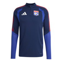 adidas Olympique Lyon Trainingstrui 1/4-Zip 2026-2027 Donkerblauw Blauw Rood