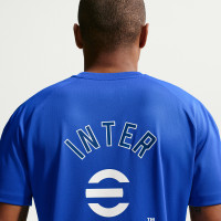 Nike Inter Milan Strike Trainingsshirt 2026-2027 Blauw Donkerblauw Wit