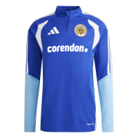 adidas FFK Curacao Trainingspak 1/4-Zip 2026-2028 Sponsors Blauw