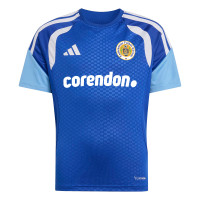Kit d'entraînement adidas FFK Curaçao 2026-2028 Sponsors Blue pour Enfants