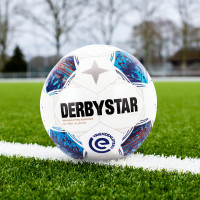 Derbystar Eredivisie Replica Ballon de Foot Taille 5 2026-2027 Blanc Bleu Rouge