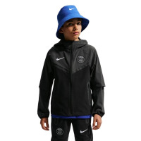 Nike Paris Saint-Germain Tech Woven Trainingspak 2026-2027 Kids Zwart Donkergrijs Wit