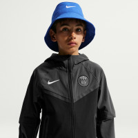 Nike Paris Saint-Germain Tech Woven Trainingspak 2026-2027 Kids Zwart Donkergrijs Wit
