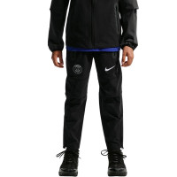 Nike Paris Saint-Germain Tech Woven Trainingspak 2026-2027 Kids Zwart Donkergrijs Wit