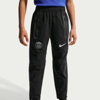 Nike Paris Saint-Germain Tech Woven Trainingsbroek 2026-2027 Kids Zwart Donkergrijs Wit