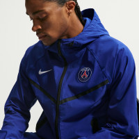 Nike Paris Saint-Germain Tech Woven Anthem Windrunner Jack Blauw Zwart Wit