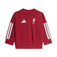 Combinaison de jogging adidas Liverpool DNA 2026-2027 pour bébés et tout-petits, rouge et blanc