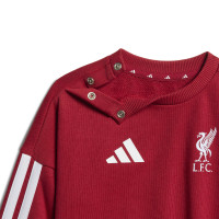 Combinaison de jogging adidas Liverpool DNA 2026-2027 pour bébés et tout-petits, rouge et blanc