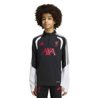 adidas Liverpool Trainingstrui 1/4-Zip 2026-2027 Kids Zwart Grijs Wit Rood