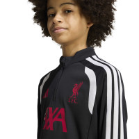 adidas Liverpool Trainingstrui 1/4-Zip 2026-2027 Kids Zwart Grijs Wit Rood
