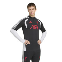 adidas Liverpool Trainingstrui 1/4-Zip 2026-2027 Zwart Grijs Wit Rood