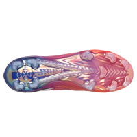 Skechers Razor 2 Elite Gazon Naturel Chaussures de Foot (FG) Blanc Rouge Vif Bleu Rose