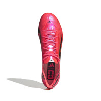 adidas F50 Hyperfast EVO Gras Voetbalschoenen (FG) Felroze Zwart Goud Wit