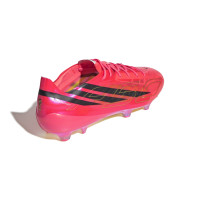 adidas F50 Hyperfast EVO Gras Voetbalschoenen (FG) Felroze Zwart Goud Wit