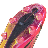 adidas F50 Hyperfast EVO Gras Voetbalschoenen (FG) Felroze Zwart Goud Wit
