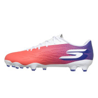 Skechers Razor 2 Academy Gazon Naturel Chaussures de Foot (FG) Blanc Rouge Vif Bleu Rose