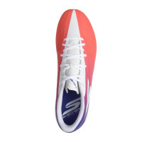 Skechers Razor 2 Academy Gazon Naturel Chaussures de Foot (FG) Blanc Rouge Vif Bleu Rose