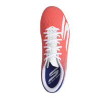 Skechers SKX_2 Club Gazon Naturel Artificiel Chaussures de Foot (MG) Blanc Rouge Vif Bleu Rose