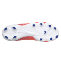 Skechers SKX_2 Club Gazon Naturel Artificiel Chaussures de Foot (MG) Blanc Rouge Vif Bleu Rose