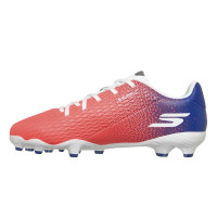 Skechers SKX_2 Club Gras / Kunstgras Voetbalschoenen (MG) Kids Wit Felrood Blauw Roze