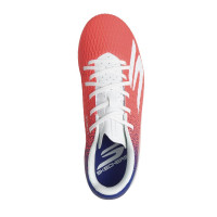 Skechers SKX_2 Club Gras / Kunstgras Voetbalschoenen (MG) Kids Wit Felrood Blauw Roze