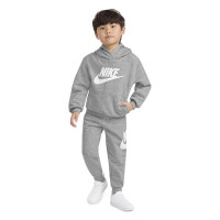 Nike Club Fleece Trainingspak Hooded Peuters Grijs Wit