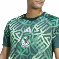 adidas Mexique Pre-Match Maillot d'Entraînement 2026-2028 Vert Foncé Vert Blanc