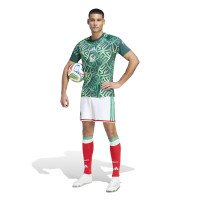 adidas Mexique Pre-Match Maillot d'Entraînement 2026-2028 Vert Foncé Vert Blanc