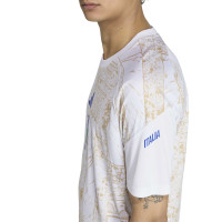 adidas Italie Pre-Match Maillot d'Entraînement 2026-2028 Blanc Doré Bleu