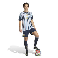 adidas Argentine Pre-Match Maillot d'Entraînement 2026-2028 Blanc Bleu Foncé Bleu Clair