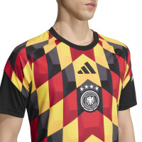adidas Allemagne Pre-Match Maillot d'Entraînement 2026-2028 Noir Jaune Rouge Blanc