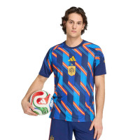adidas Espagne Pre-Match Maillot d'Entraînement 2026-2028 Bleu Foncé Bleu