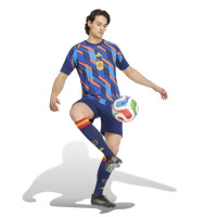adidas Espagne Pre-Match Maillot d'Entraînement 2026-2028 Bleu Foncé Bleu