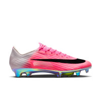 Nike Zoom Mercurial Superfly 11 Elite Gazon Naturel Chaussures de Foot (FG) Rose Vif Blanc Noir