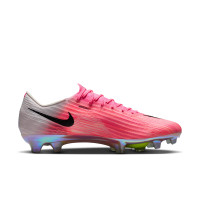 Nike Zoom Mercurial Superfly 11 Elite Gazon Naturel Chaussures de Foot (FG) Rose Vif Blanc Noir