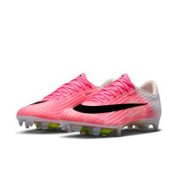 Nike Zoom Mercurial Superfly 11 Elite Gazon Naturel Chaussures de Foot (FG) Rose Vif Blanc Noir