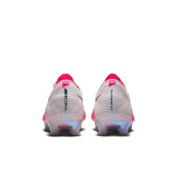 Nike Zoom Mercurial Superfly 11 Elite Gazon Naturel Chaussures de Foot (FG) Rose Vif Blanc Noir
