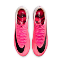 Nike Zoom Mercurial Superfly 11 Elite Gazon Naturel Chaussures de Foot (FG) Rose Vif Blanc Noir