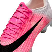 Nike Zoom Mercurial Superfly 11 Elite Gazon Naturel Chaussures de Foot (FG) Rose Vif Blanc Noir