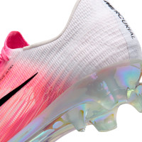 Nike Zoom Mercurial Superfly 11 Elite Gazon Naturel Chaussures de Foot (FG) Rose Vif Blanc Noir