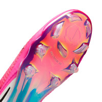 Nike Phantom 6 Low Elite Gazon Naturel Chaussures de Foot (FG) Blanc Rose Vif Noir
